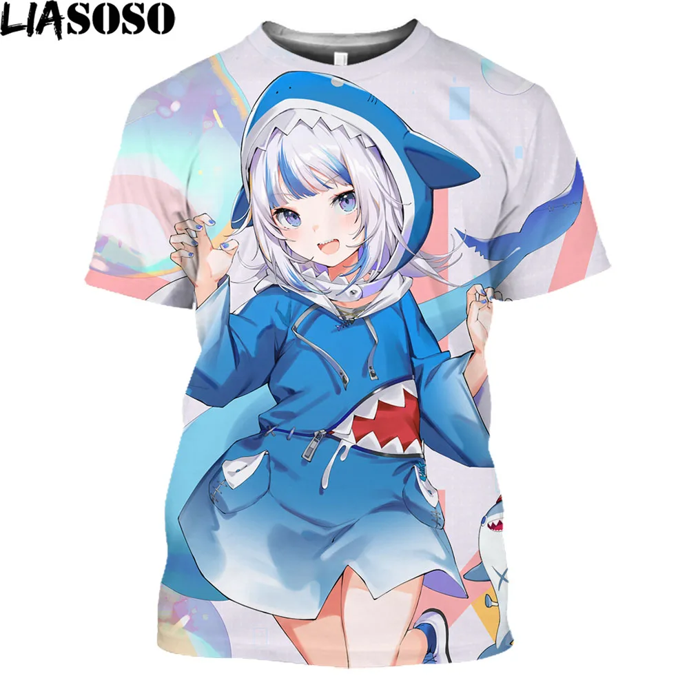 Novo anime gacha vida jogo kawaii 3d moda masculina camiseta harajuku  streetwear tshirts meninas meninos topos camisetas roupas - AliExpress