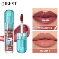 QIBEST Hydrating Crystal Lip Gloss Easy to Fade Mirror Water Glazed Lip Glaze Long Lasting Moisturizing Gloss Lip Tint Makeup