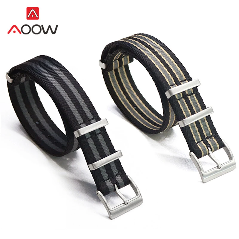Nylon Strap Zulu Band 18mm 20mm 22mm Stainless Steel Buckle Men Replacement Bracelet Watch Accessories for Omega Seamaster
