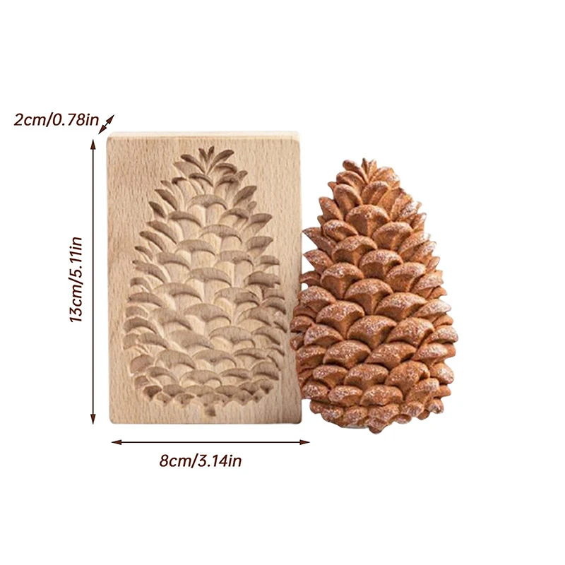 1PC Wood Cookie Mold Flower Animals Patterns Decorating Baking Tools 3D Carved Embossed Biscuit Cutter Moulds