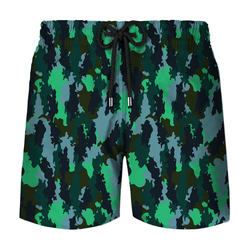 Tree Leaf Camouflage 3d Printed Shorts For Men Casual Sports Breathable Short Pant Summer Fashion Trend Clothes Shorts Trousers 4