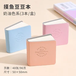Set of 3 Colorful Mini Watercolor Sketchbooks with Thick Paper (E)
