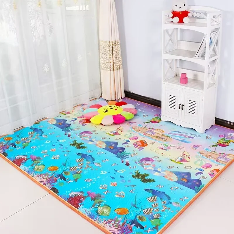 2023 New Style Double Sided Pattern Thicken Baby Crawling Play Mats Folding Mat Carpet Play Mat for Children's Safety Rug Gift
