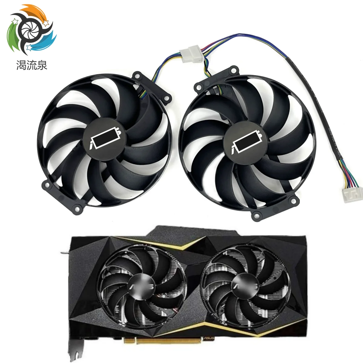 Gtx 1660 Super Fdc10h12s9-C A T129215su 7Pin GPU Card Coog Fans For ROG  Strix-Geforce Rtx Gpu