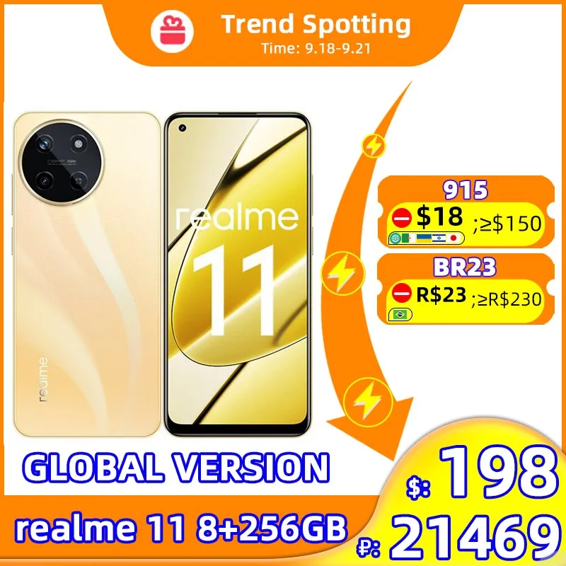 Global Version realme 11 NFC 6.4"90Hz Super AMOLED Display 108MP Camera 5000mAh Battery 67W