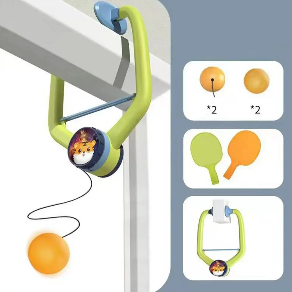 Description Picture 6 of itemDoorway Game Pingpong Trainer Door Pong Game For Kids With Racket And Balls Portable Table Tennis Trainer Set For Home School