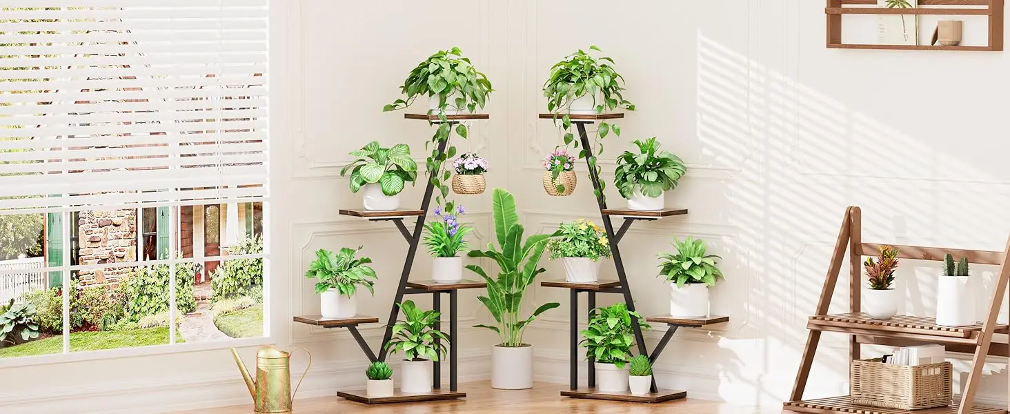 Plant Stand Indoor Large Plant Shelf Multiple Plants Plant Shelves Plant Holders Plant Rack