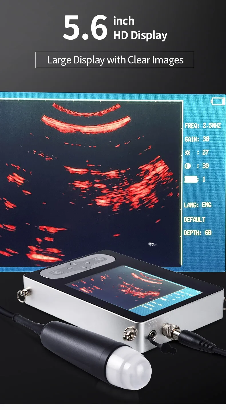 Portable Veterinary Ultrasound Scanner For Dog Cat Cattle Cow Pig Horse Ultrasou