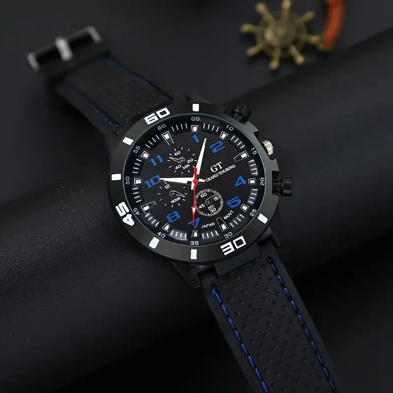 5 pieces of men's quartz watch set, perfect as a Christmas gift - Image 2