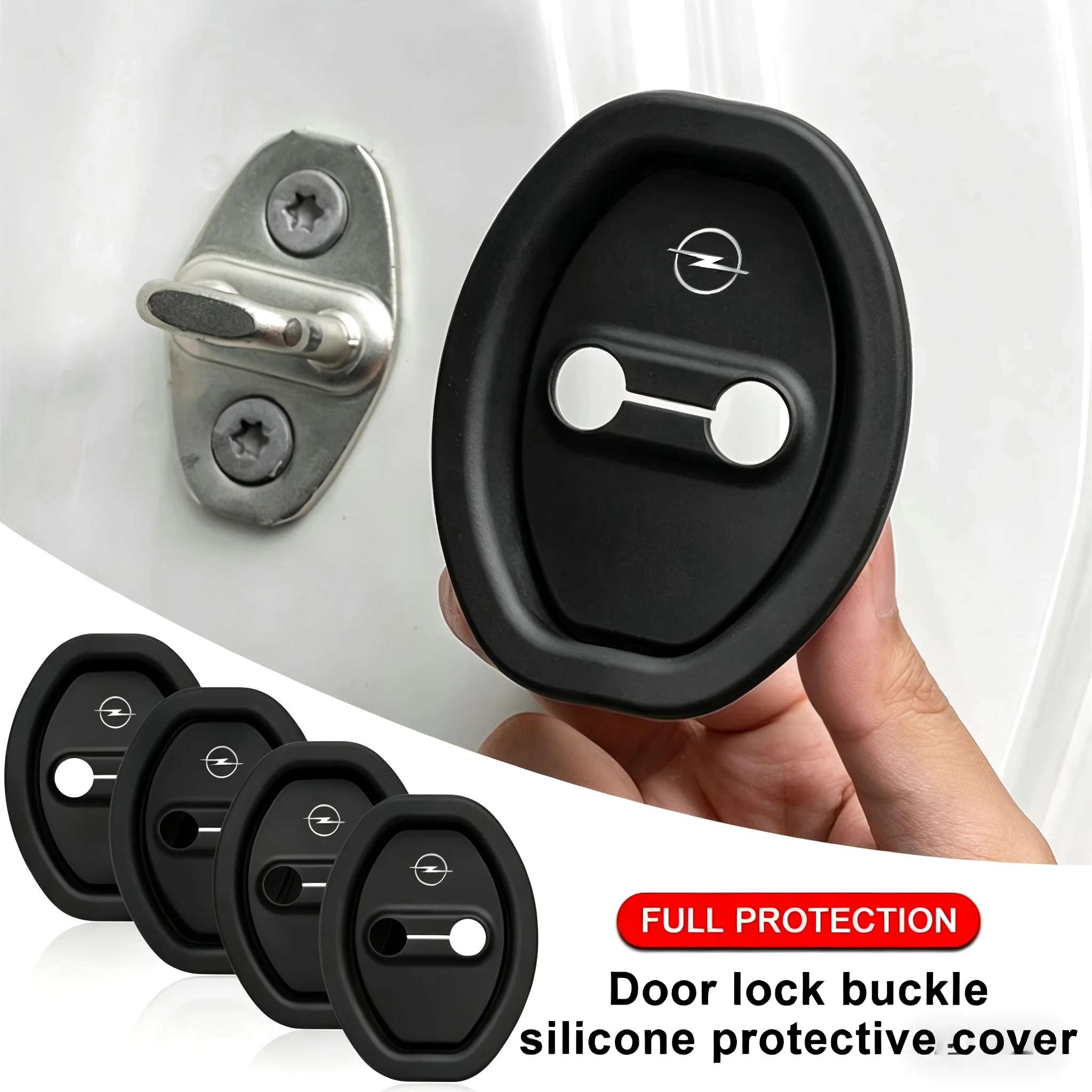 Car Door Lock Buckle Protector Cover - Anti-Rust and Buffer Protection
