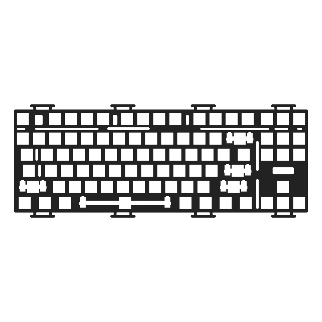 Akko-monsgeek m3 Teclado Mecânico Faça Você Mesmo Kit Fr4 Placa Pom para Monsgeek m3