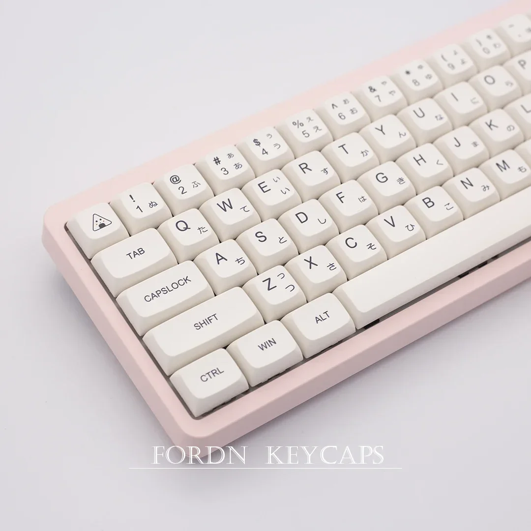 밀크 미니멀리스트 화이트 키캡, XDA 프로필 121 키, 더블 샷 한국 PBT 키캡, Cherry MX 기계식 키보드용