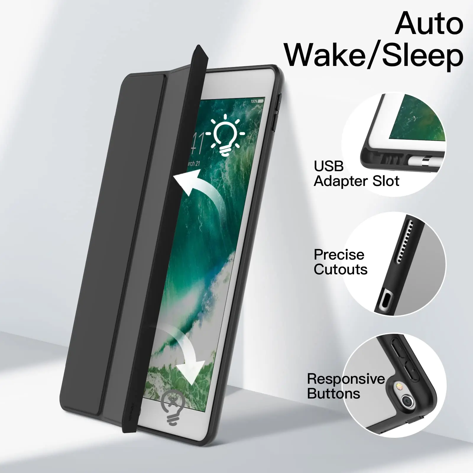 Premium Tablet Cover - Ultra-Slim TPU Soft Case