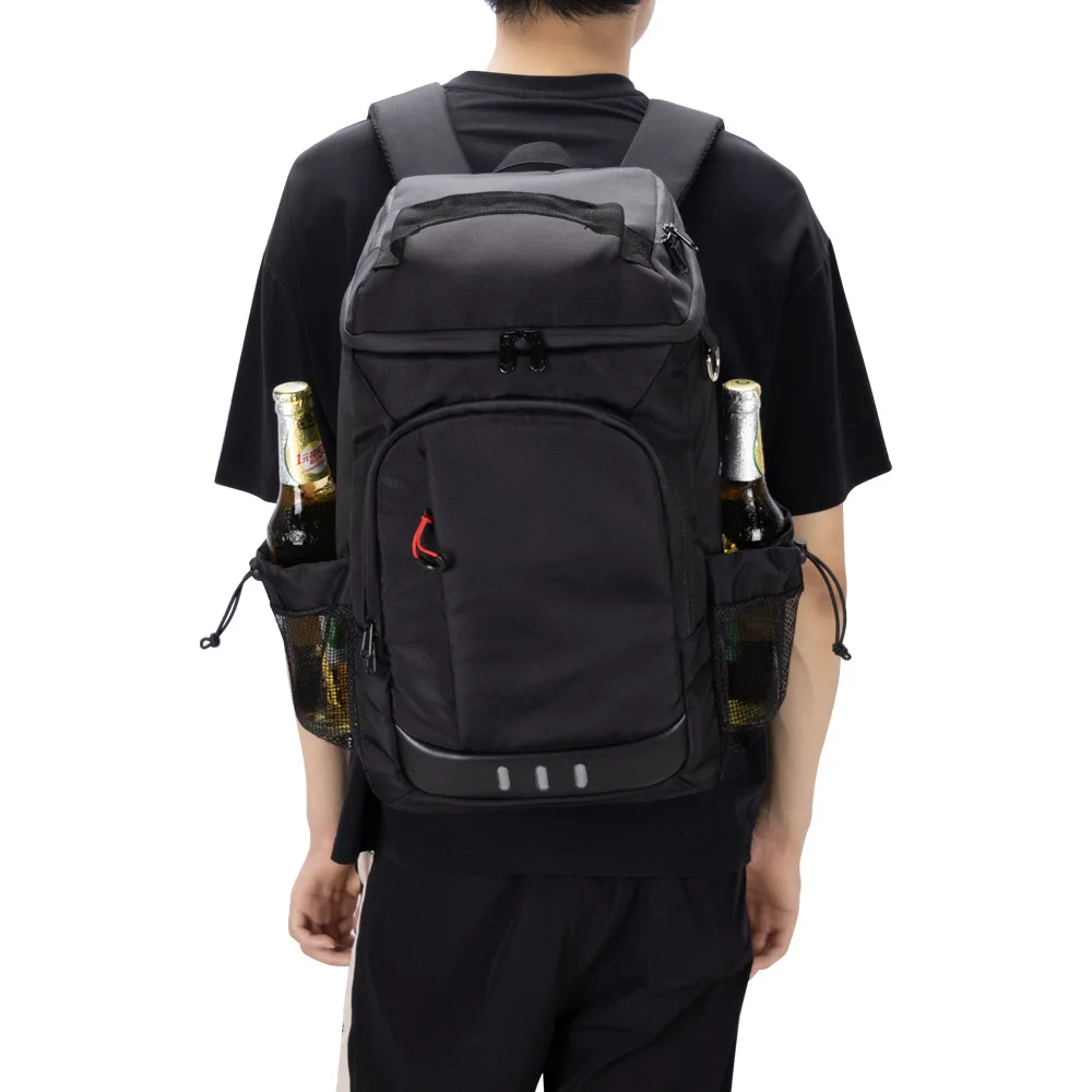 New Picnic Cooler Bag Large Capacity Camping Meal Hikking Thermal Backpack with Bottle Opener Leakproof Insulated Lunch Bag 4