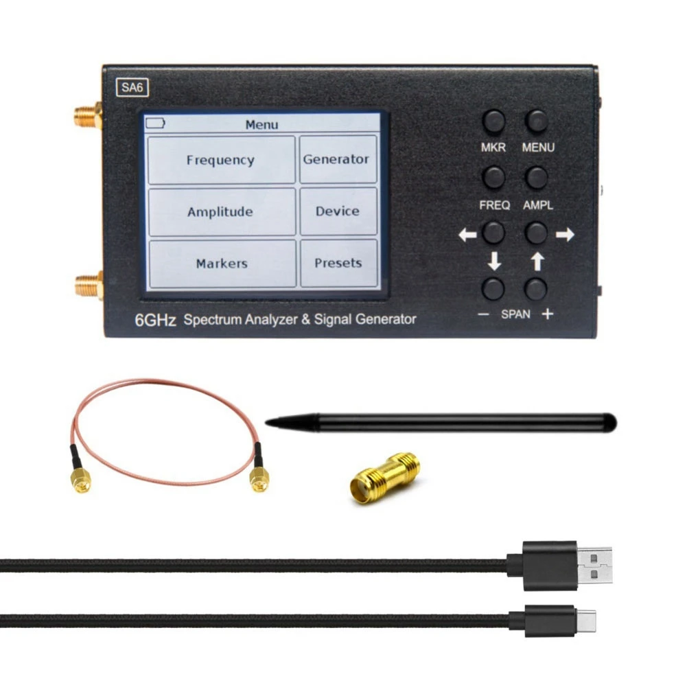 

Анализатор спектра SA6 6 ГГц, генератор сигналов SA6, инструменты для анализа частоты, источник радиочастотного сигнала Wi-Fi 2G 4G LTE CDMA GSM Beidou GPR