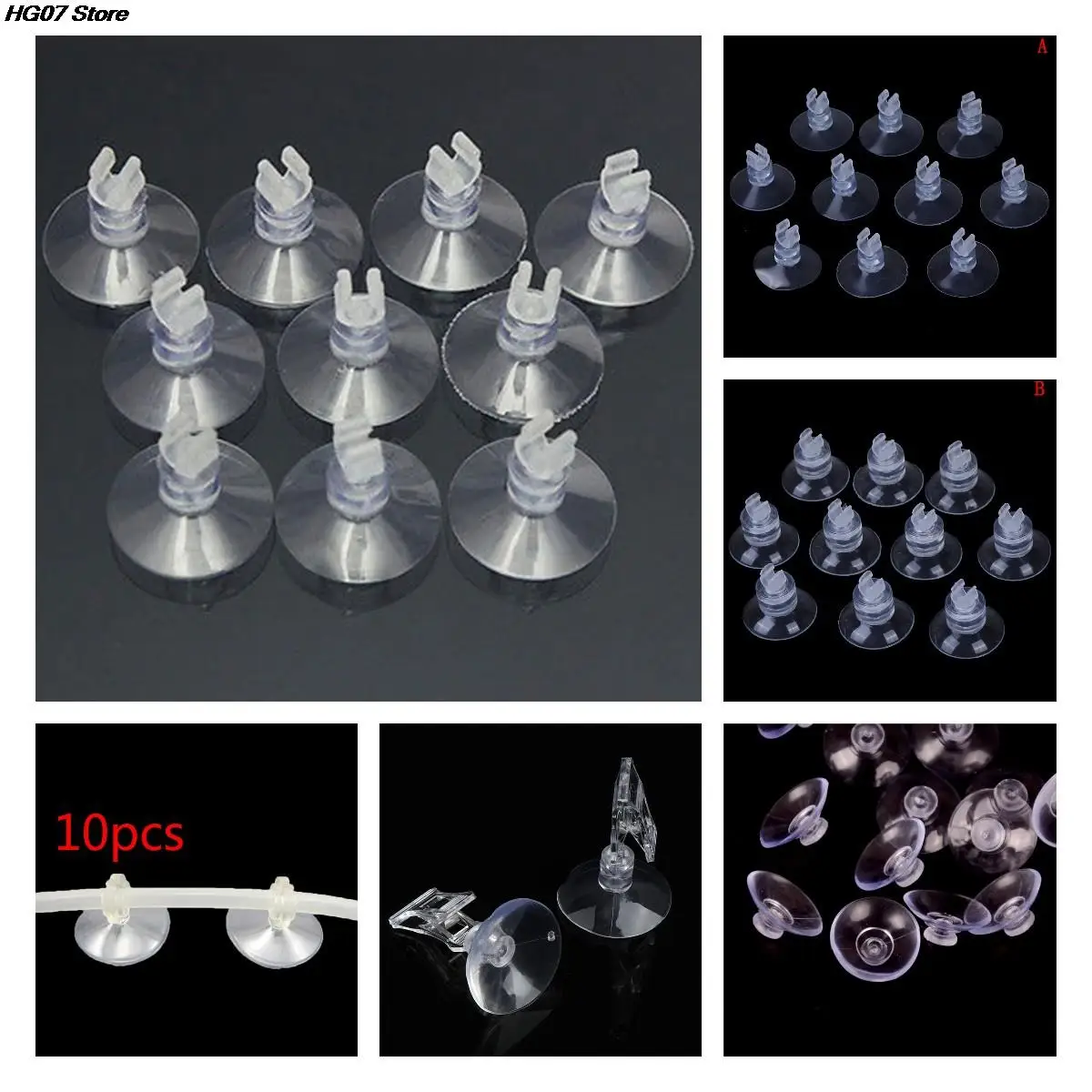 Rubber Suction Cup Holders Aquarium Suction Cup Aquarium Air Pump 1-50pcs Aquarium Sucker Suction Cup Holder for Fish Tank 4/ 6mm Air Pump Airline Tube Transparent Aquarium Air Pump
