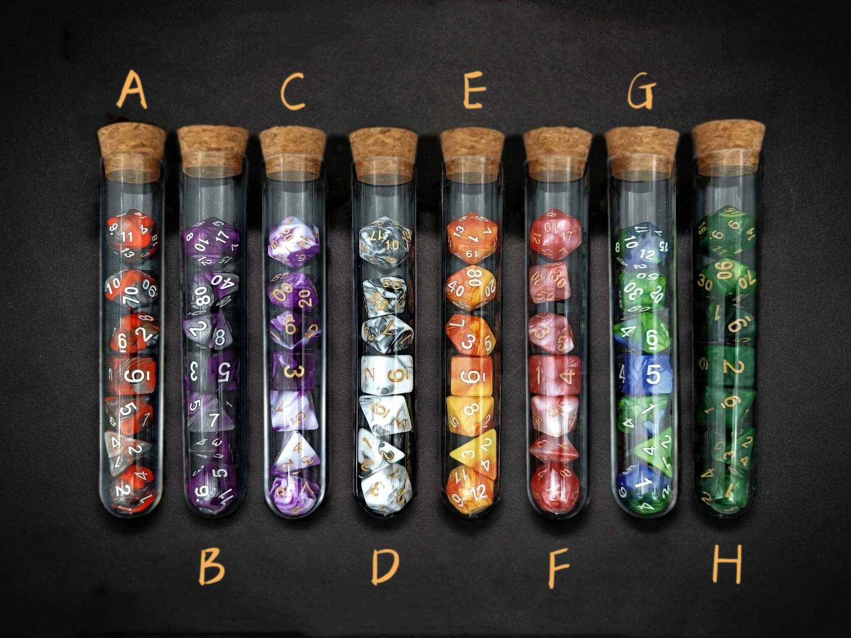 Table Games 7Pcs/Set DND Mythology Polyhedral D&D COC Dice Set RPG Fantasy Potion Flask Dungeons and Dragons Dice Set