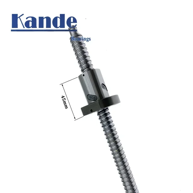 SFU1605ตะกั่วสกรู1515 350 400 450 500 550 600มม.C7 Precisionสกรู1605 Flangedเดี่ยวnut BK/BF12เครื่องจักรกล 1