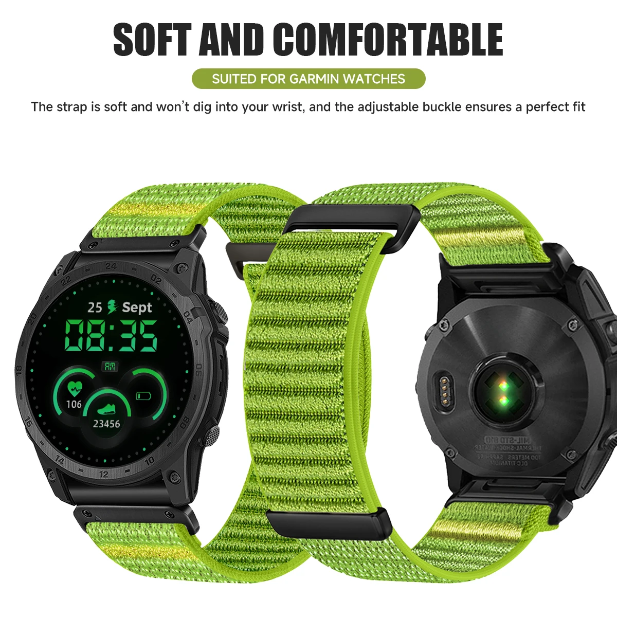 Woven Nylon Strap Bracelet – QuickFit Adjustable Band in Three Sizes