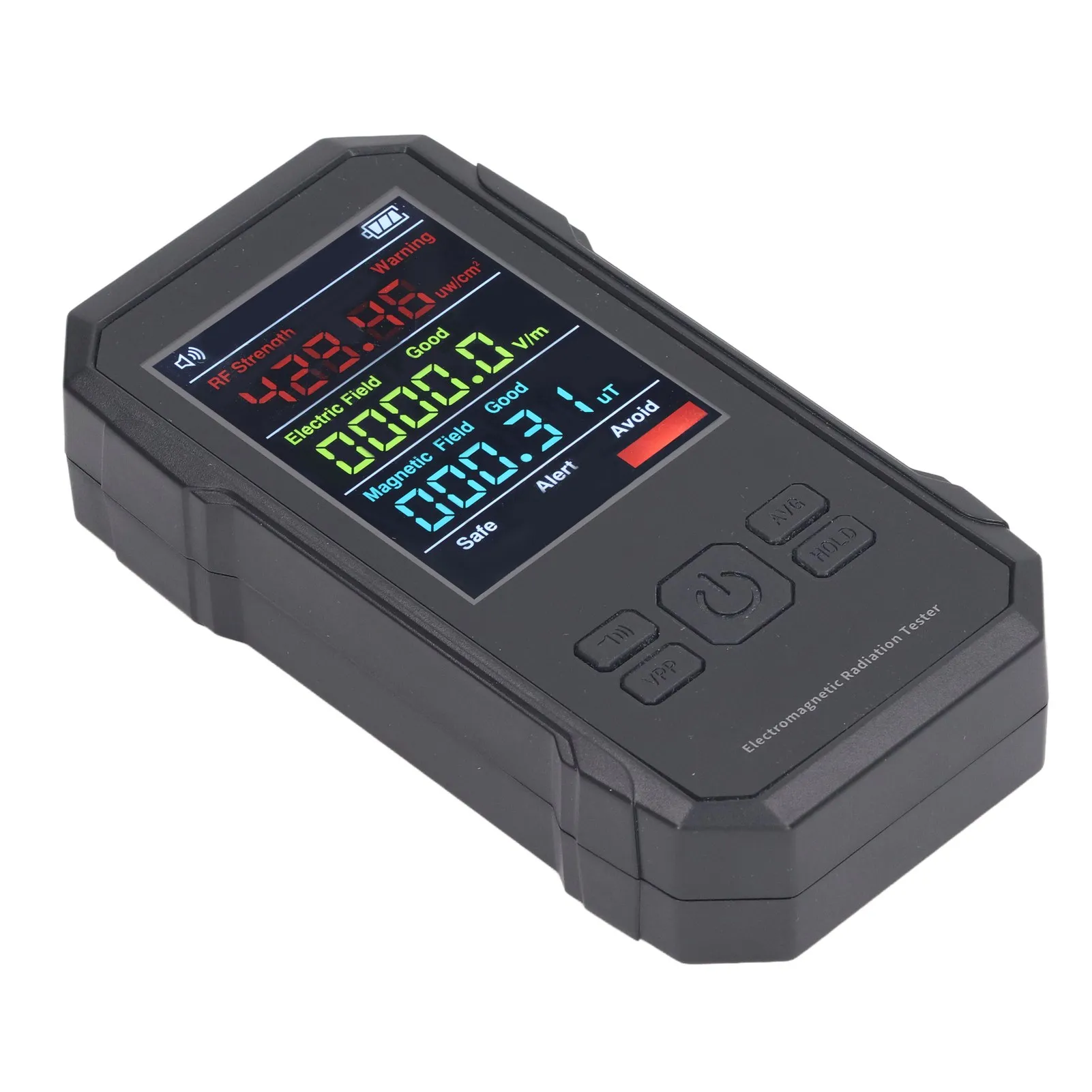 Radiation Detector Digital EMF Meter LED Display Handheld RF Electric Field Magnetic Field Level