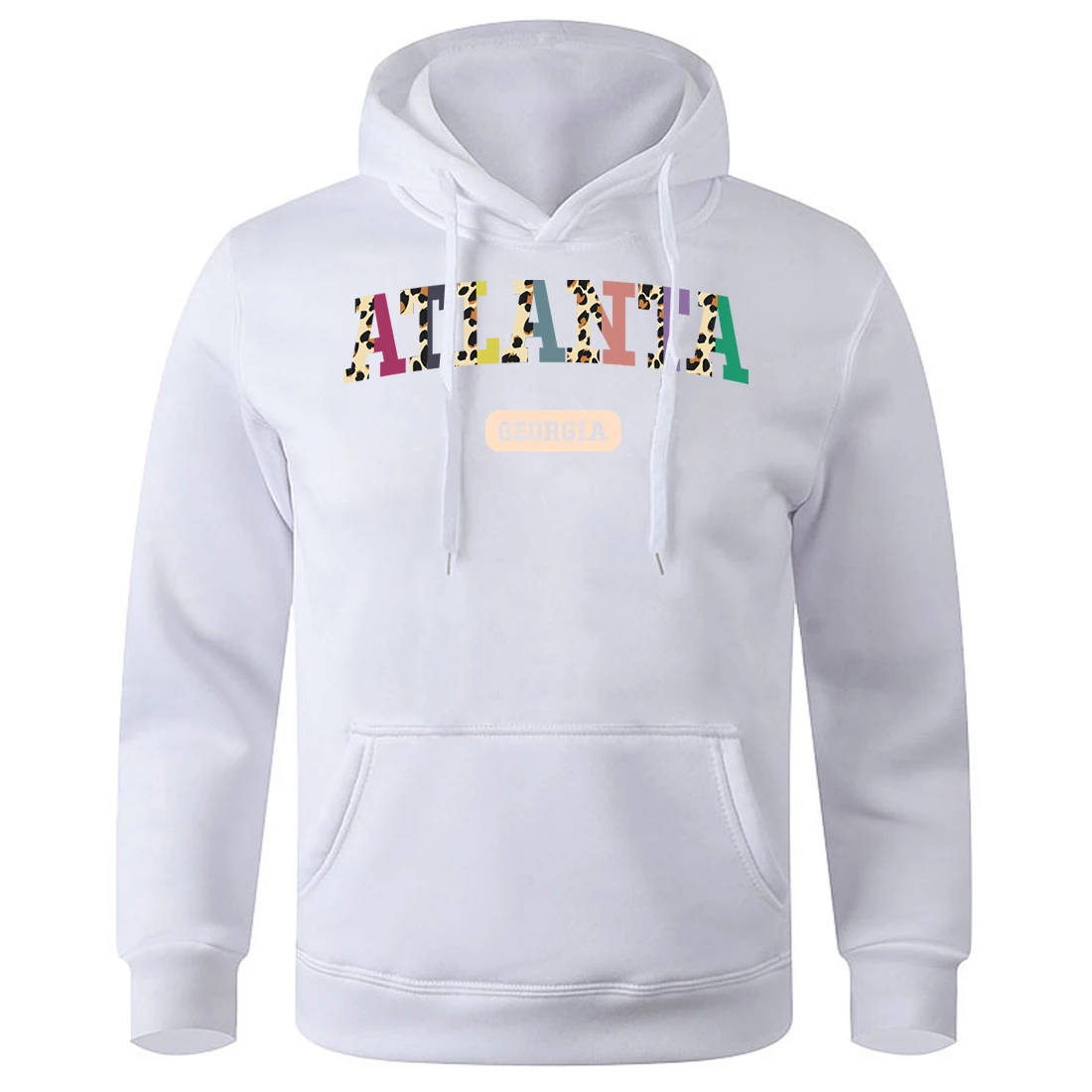 

Atlanta Georgia Fashion Street Letter Men Hoodies Loose Oversized Warm Hooded Novelty Fashion Hoodie Creative Graphic Sportswear
