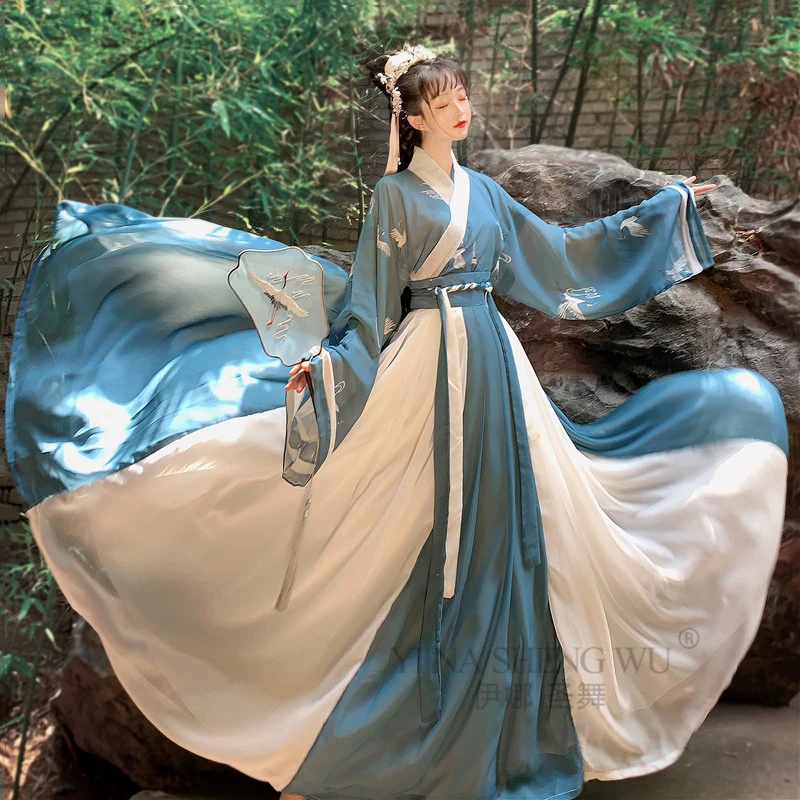 

Chinese Traditional Hanfu Costume For Women Men Ancient Han Dynasty Dress Oriental Clothes Lady Improved Tang Dynasty Dance Wear