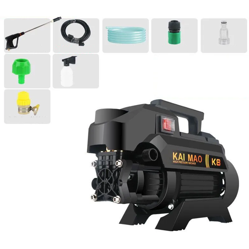 

2000W portable high pressure water pump car washing machine household automatic induction water gun cleaning tool equipment