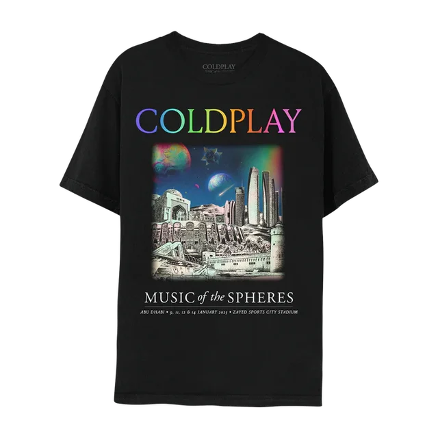 Cold-play Music of The Spheres World Tour 2025 Tshirts