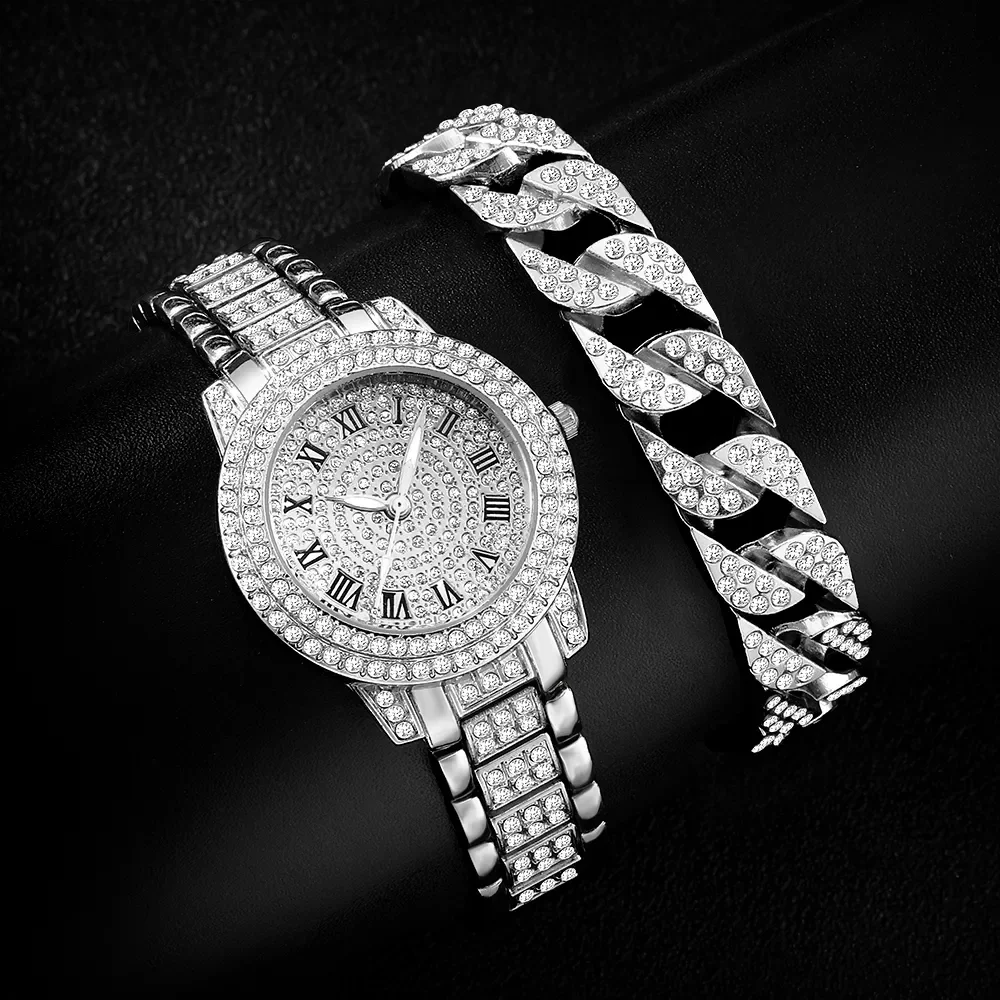 Diamond Women Watches Gold Watch Ladies Wrist Watches Luxury Brand Rhinestone Womens Bracelet Watches Female Relogio Feminino 2