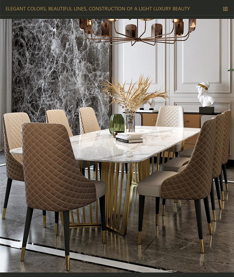 Description Picture 6 of itemNordic Floor Unique Table Chairs Modern Rectangular Mobile Restaurant Tables Marble Space Saving Mesa De Jantar Funiture