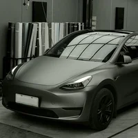 1.52/3/16.5m Matt Mountain Ash Grey Vinyl Film Car Sticker Waterproof DIY Motorcycle Automobiles Car Styling Wrap Roll Accessory 1