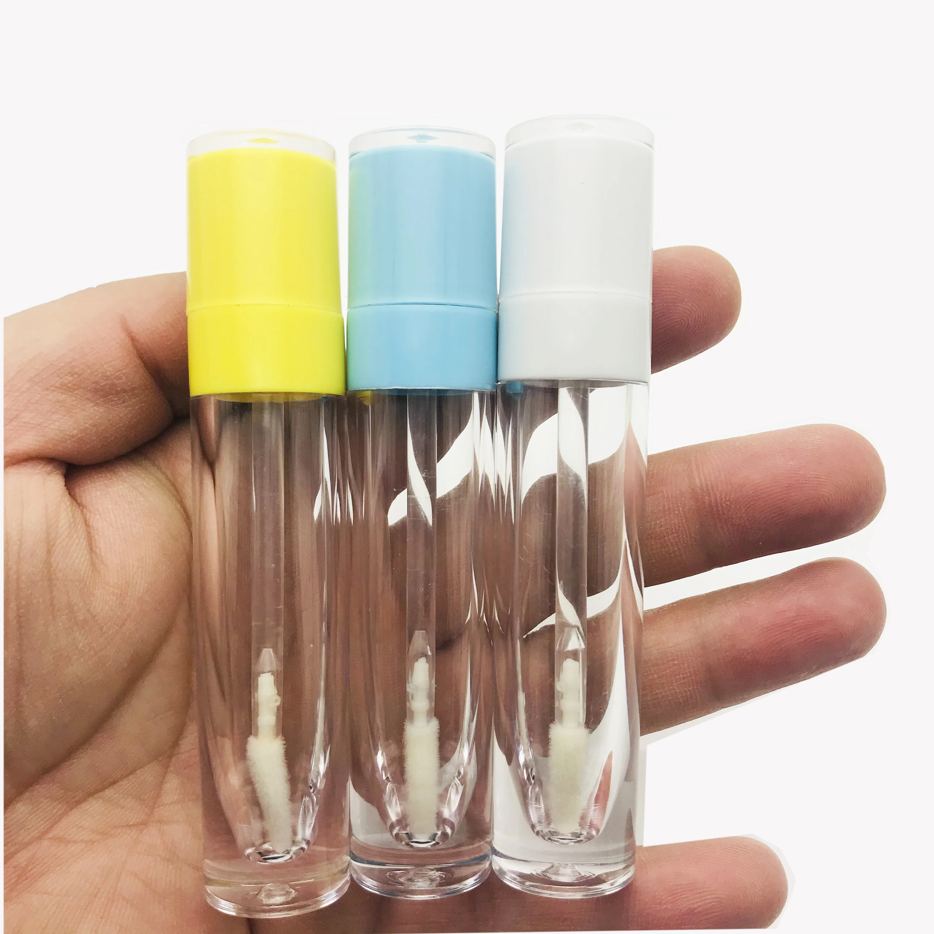 5ml Empty Lip Gloss Tube, DIY Plastic Elegant Liquid Lipstick Containers, 8ml Round Lipgloss Lip Balm Bottle