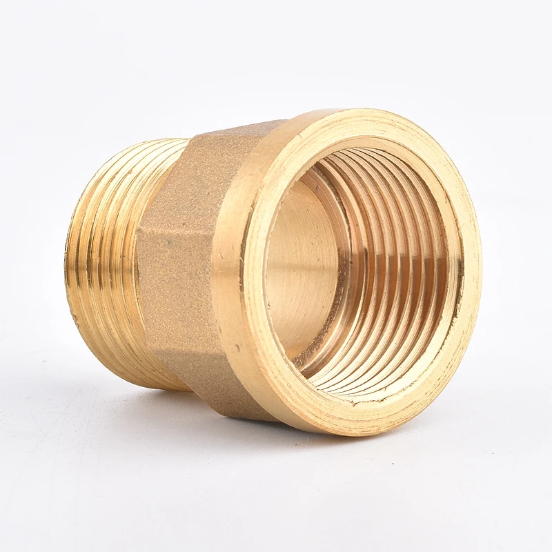 Brass Hex Reducer Joint BSP Female to Male Thread Pipe Faucet Connector Garden Water Bushing Fittings 1/2 3/4 1 Inch