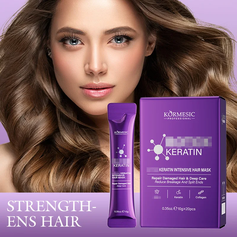 Keratin Hair Mask 5 Second Repair Damage Frizzy Soft Smooth Shiny Hair Deep Moisturize Treat Repair Care Mask