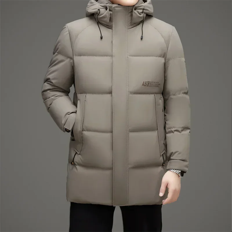 thumbnail image 1 of Chaqueta larga de plumón para hombre, chaqueta acolchada de pato para hombre, ropa de diseñador para hombre, chaqueta de lujo para hombre, abrigo cálido acolchado de invierno para hombre, saco informa, 1 of 4