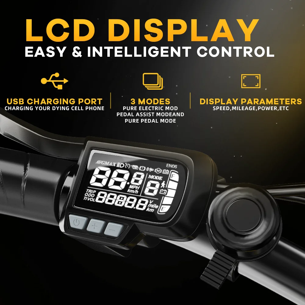 Cybervelo 1000W Folding Electric Bike, 48V 20AH Removable Battery for Adults, 30+MPH 80Miles Max Range, 20"Fat Tire 7-Speed EK4