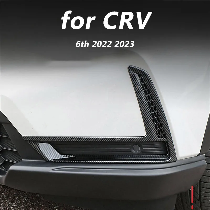 

for Honda CRV CR-V 6th 2023 ABS 2pcs Car exterior decoration accessories, front fog light protective patch DIY glitter
