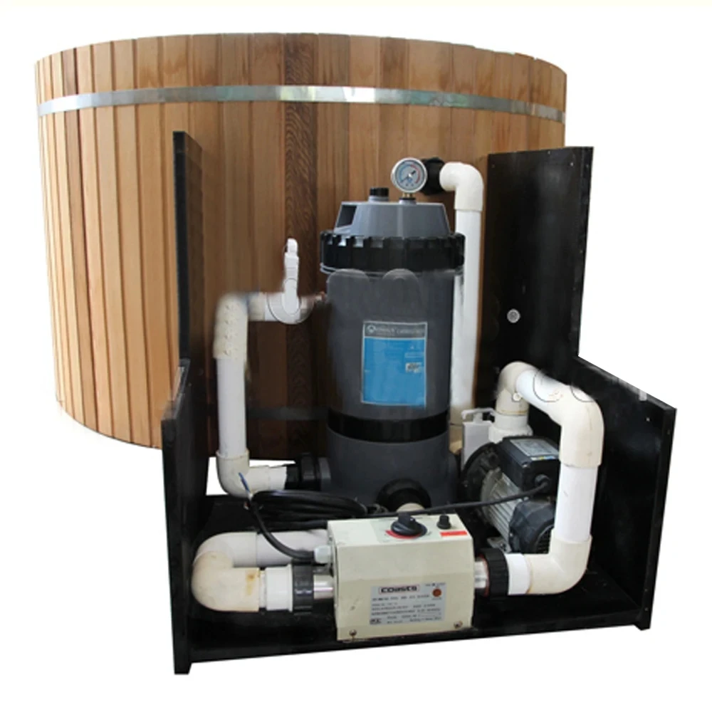 3KW Electric Water Heater Adjustable Thermostat for Swimming Pool SPA Hot 6