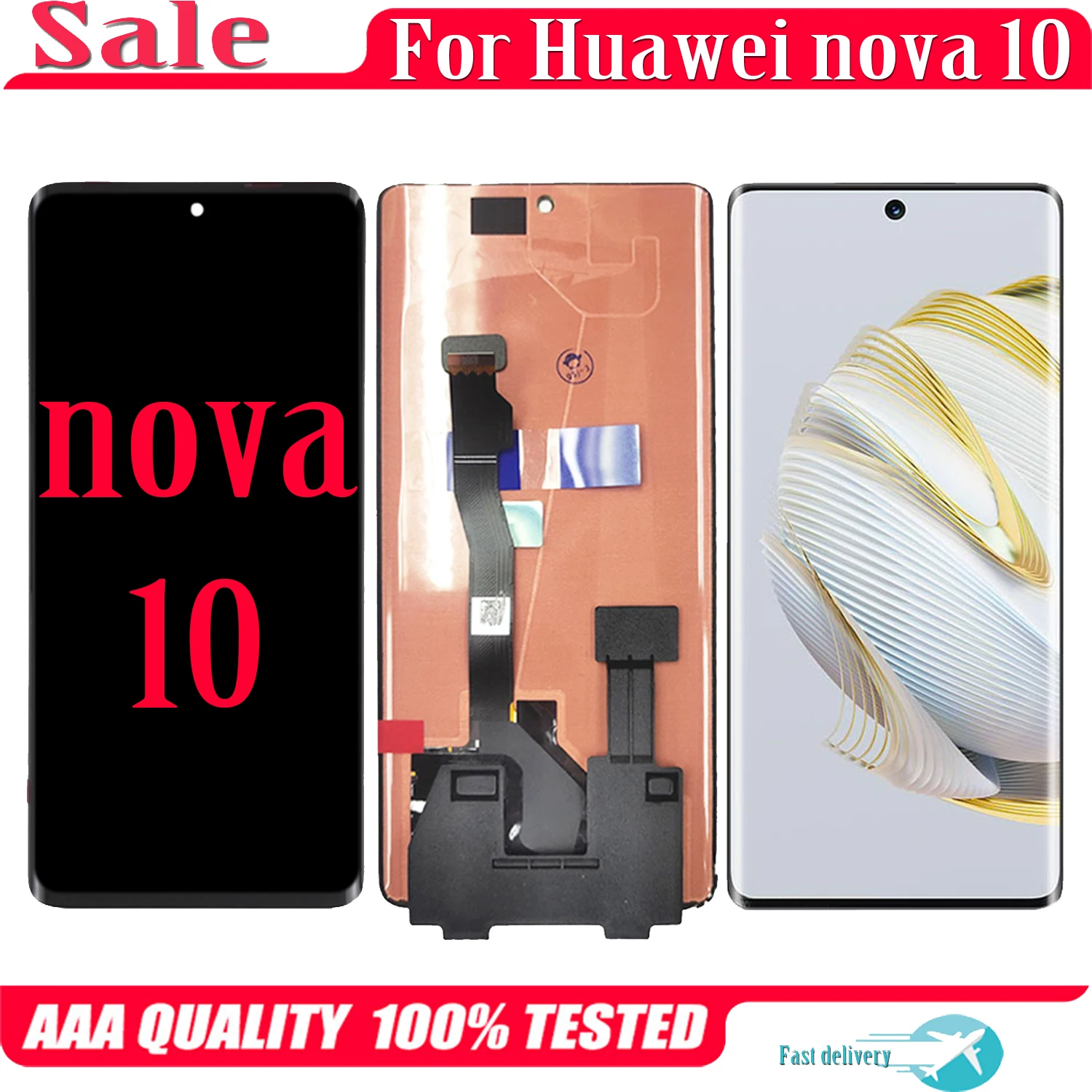Original For Huawei Nova 10 NCO-AL00 NCO-LX1 LCD Display Touch Screen ...