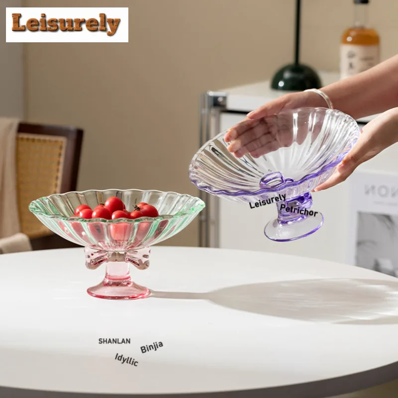 Butterfly Knot High Foot Fruit Dishes Handmade Pastry Plate Trinket Dish Dry Fruit Serving Tray Sharing Plate Cafes Craft Gift