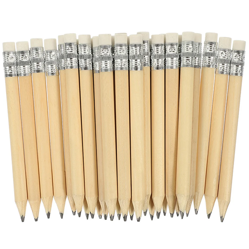 

Pencils Short Writing Triangular Kids Wood Minidrawing Erasable Sketching Log Toddler Beginner Grip School Instrument