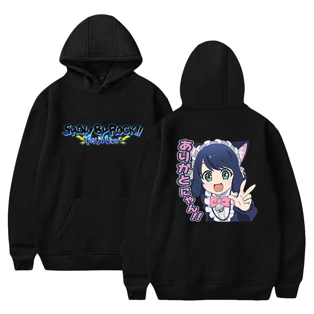 

2022 Sweter Harajuku Baru Hip Hop Pulover Anime Hoodie ROCK SHOW BY ROCK Baju Unik Hoodie Kasual Olahraga Cosplay