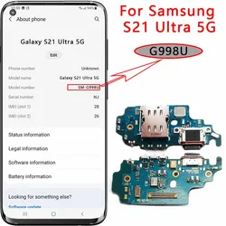 Premium Charging Port USB Dock Replacement with SIM Reader (S21 Ultra 5G G998U)
