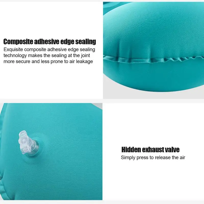 Inflatable Travel Pillow U-Shaped Car Pillow Neck Protector Portable Comfortable Pillow For Airplane Train Car 4