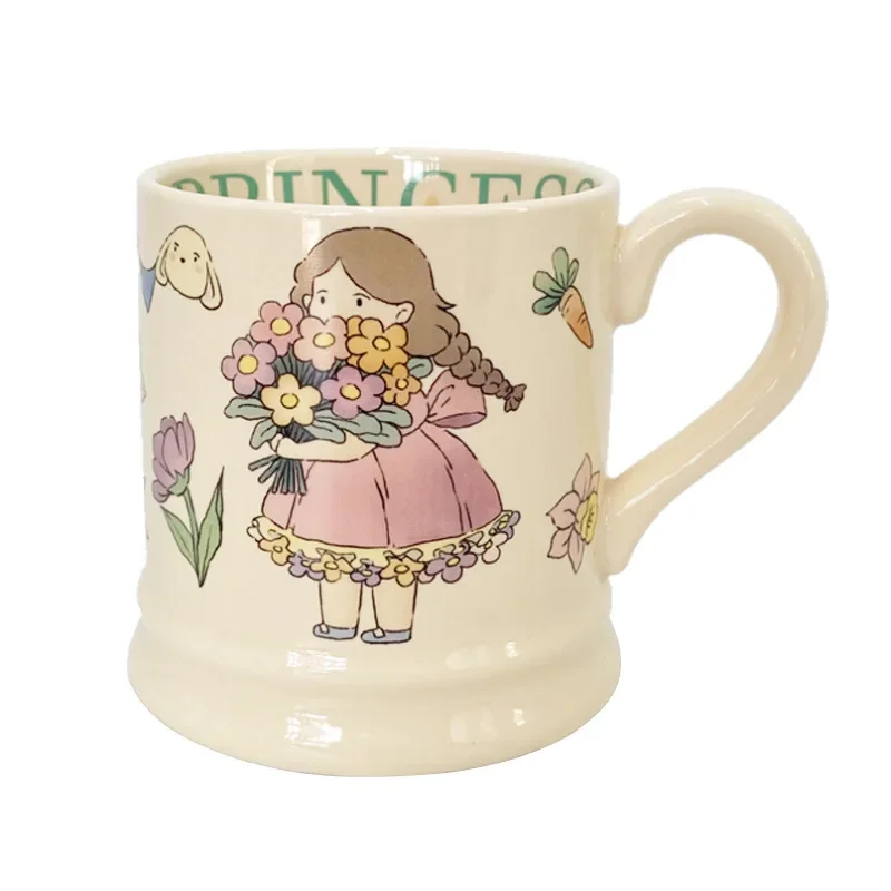 Ceramic Bear Graffiti Milk Cup - Cute Princess Cof...