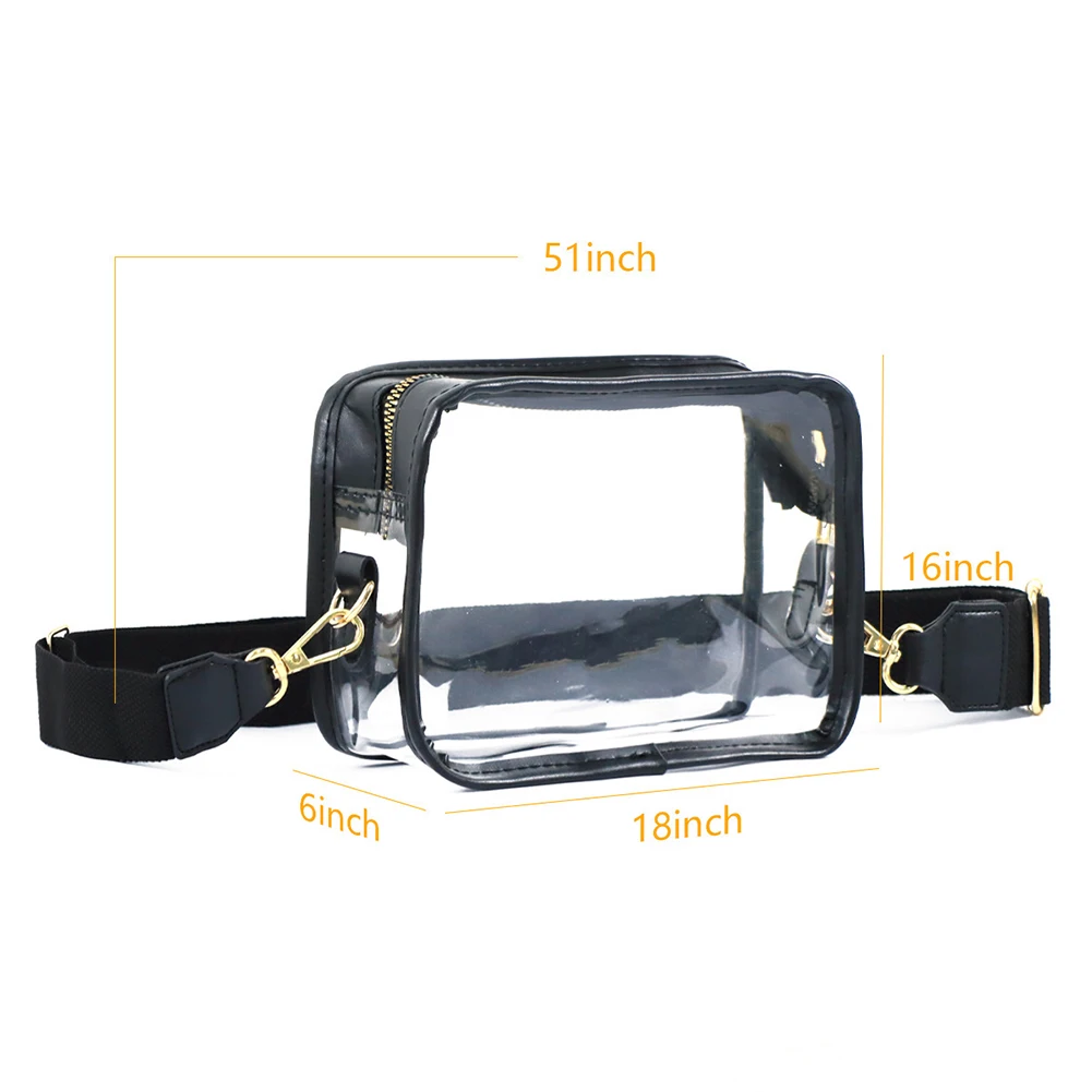 Small Square Phone Shoulder Bag Outdoor Stadium Approved 