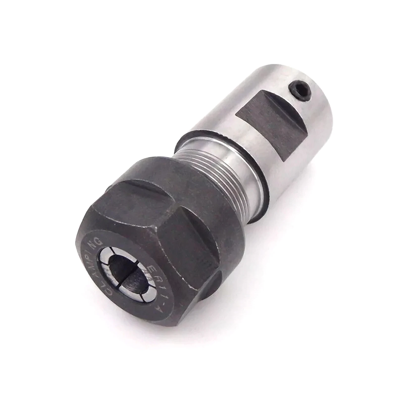Angle montrant la connectique du coupleur d'arbre flexible CNC 5mm à 4.76mm pour moteur sans balais RC bateau.