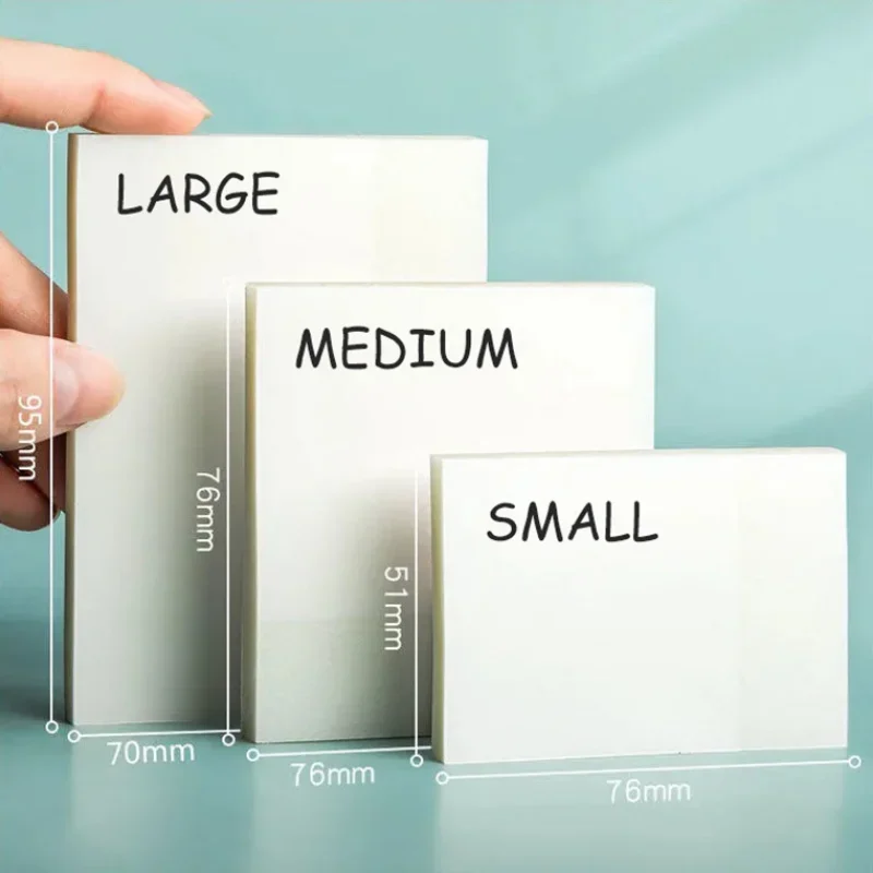 Transparent Waterproof Sticky Note Pad - 50 Sheets Self-Adhesive Memo Pad