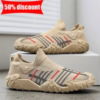 Chaussures de sport pour hommes en mesh, confortables, souples, légères, pour la marche, le jogging, l'exercice quotidien, semelle antidérapante, chaussures décontractées 5