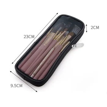 Custodia da viaggio per pennelli per trucco Borsa da toilette cosmetica Organizzatore per uomo Donna Strumenti di bellezza Kit Dopp in rete Custodia Accessori per il lavaggio